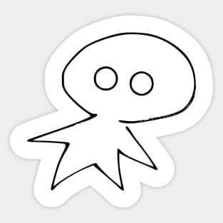 Curious Alien 1 Sticker